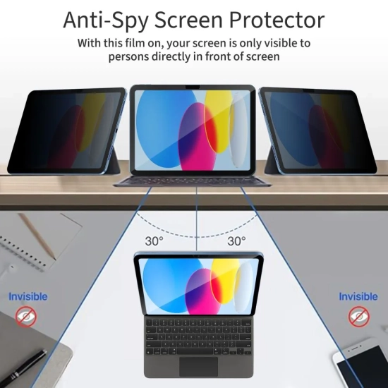 Tech-Protect Szkło prywatyzujące na iPad 10.9'' 2022 / iPad 11'' 2025