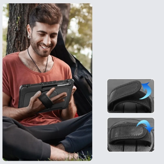 Tech-Protect Etui pokrowiec na Samsung Galaxy Tab S10 FE+ Solid - czarne