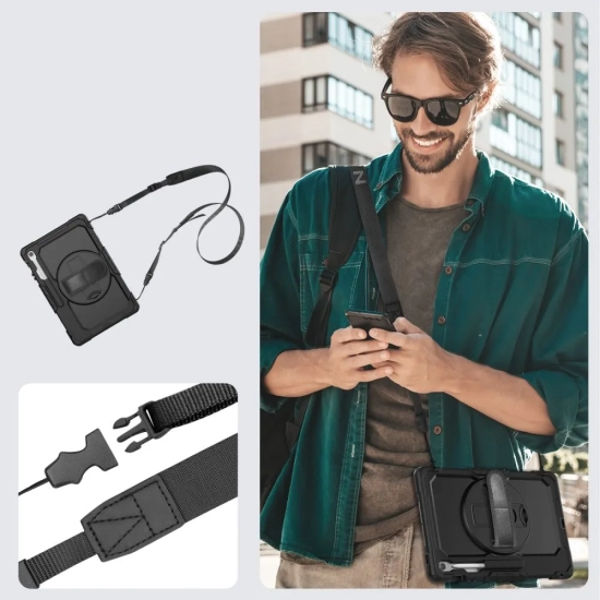 Tech-Protect Etui pokrowiec na Samsung Galaxy Tab S10 FE+ Solid - czarne