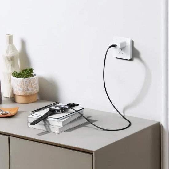 Tech-Protect Adapter przejściówka kątowa USB-C do zegarka Garmin - szary
