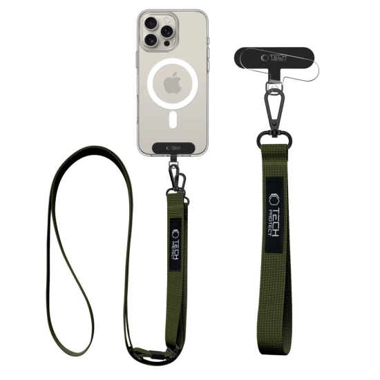 Tech-Protect Smycz 2w1 do etui smartfona na szyję nadgarstek Rope