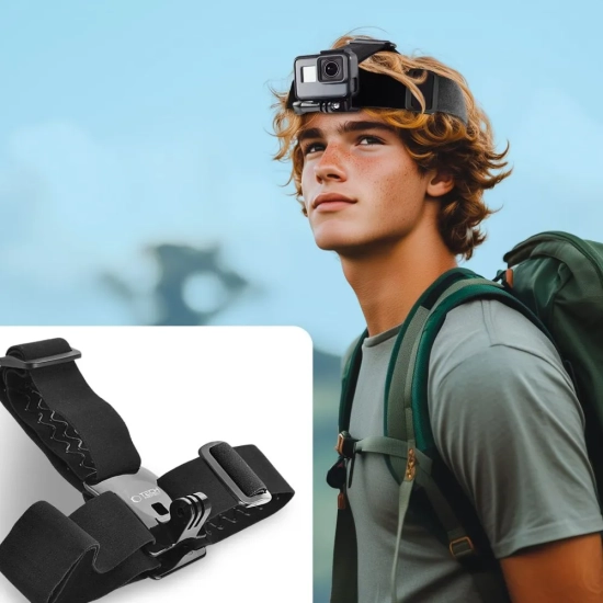 Tech-Protect Opaska na głowę do kamery sportowej GoPro DJI GA100 Head Moun