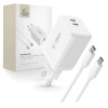 Tech-Protect Ładowarka sieciowa NC45W-GAN 2x USB-C 45W z kablem USB-C