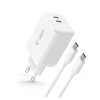 Tech-Protect Ładowarka sieciowa NC45W-GAN 2x USB-C 45W z kablem USB-C