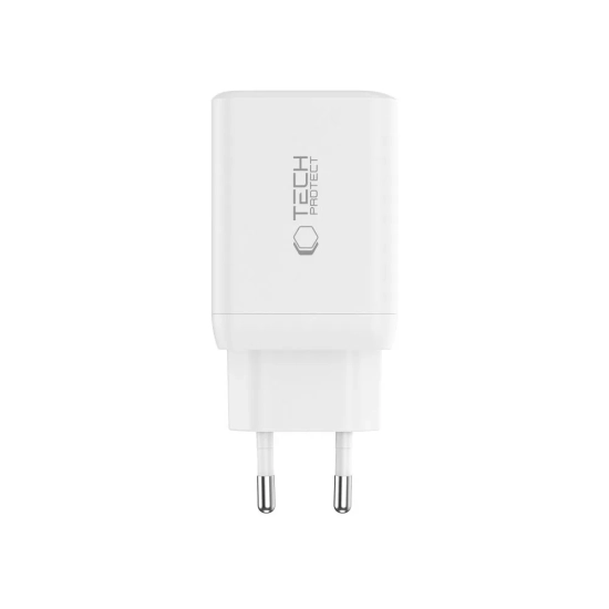 Tech-Protect Ładowarka sieciowa NC45W-GAN 2x USB-C 45W z kablem USB-C