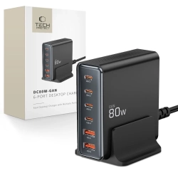 Tech-Protect Stacja ładująca do urządzeń 4x USB-C 2x USB-A 80W