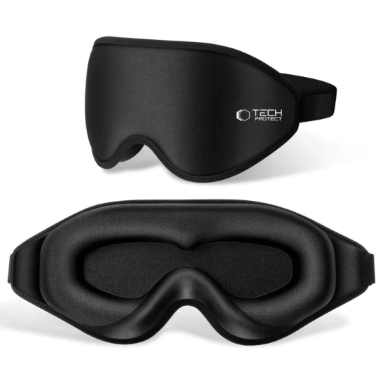 Tech-Protect Maska do spania na oczy Eyeshade Sleep Mask - czarna