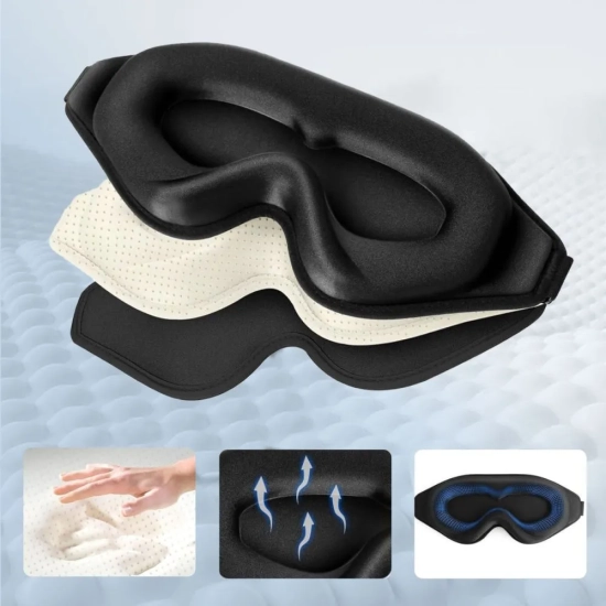 Tech-Protect Maska do spania na oczy Eyeshade Sleep Mask - czarna