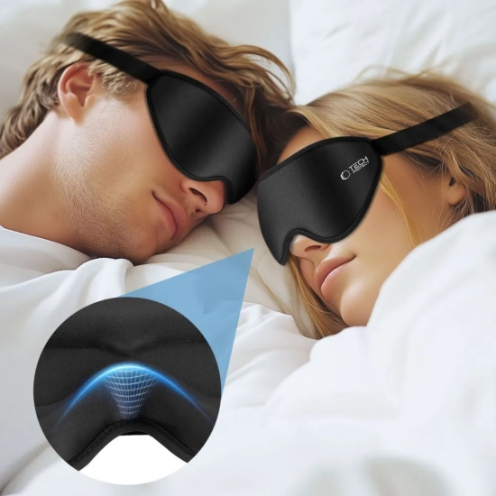 Tech-Protect Maska do spania na oczy Eyeshade Sleep Mask - czarna