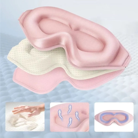 Tech-Protect Maska do spania na oczy Eyeshade Sleep Mask - różowa