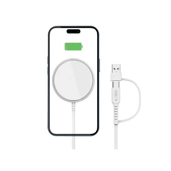 Tech-Protect Ładowarka bezprzewodowa magnetyczna do smartfona QI15W-A44