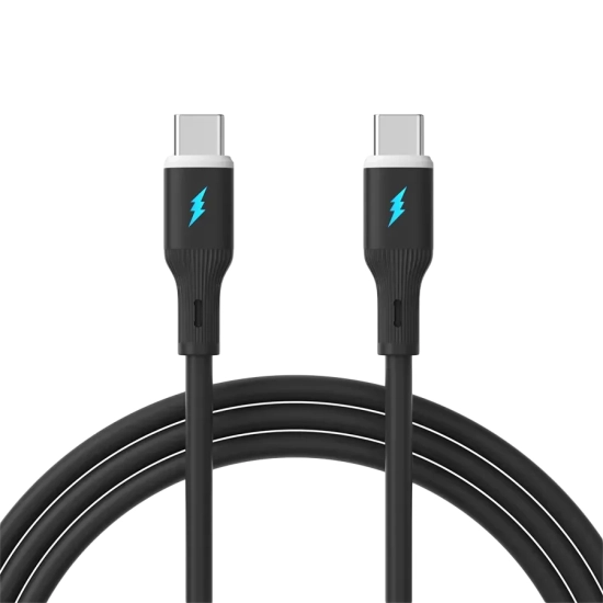 Kabel USB-C Akyga AK-USB-67 60 W 1 m czarny