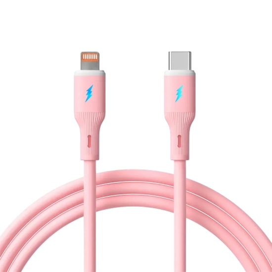 Kabel USB-C Lightning Akyga AK-USB-71 1 m 30 W różowy