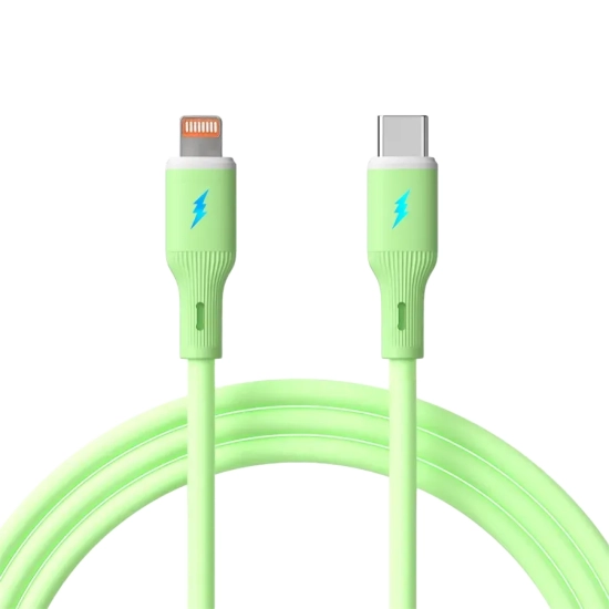 Kabel Akyga AK-USB-73 USB-C-Lightning 30 W 1 m zielony