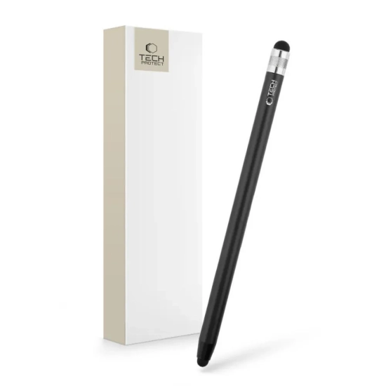 Dwustronny rysik pojemnościowy Tech-Protect Aluminium Touch Pen, czarny