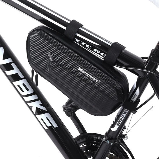 WOZINSKY Torba rowerowa na ramę roweru 1.5 l czarny