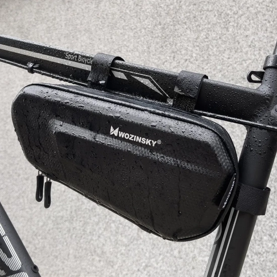 WOZINSKY Torba rowerowa na ramę roweru 1.5 l czarny