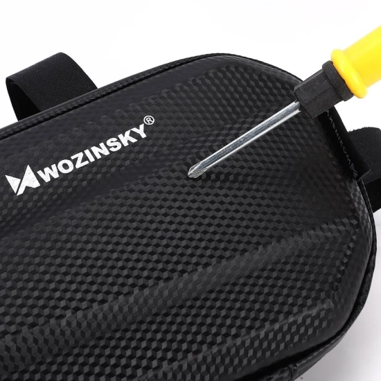 WOZINSKY Torba rowerowa na ramę roweru 1.5 l czarny