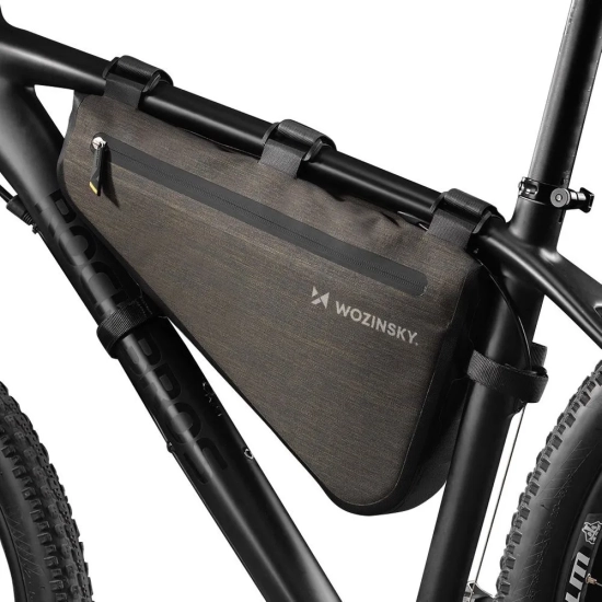 WOZINSKY Torba rowerowa na ramę roweru 5 l szara