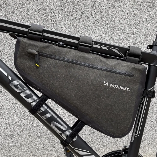 WOZINSKY Torba rowerowa na ramę roweru 5 l szara
