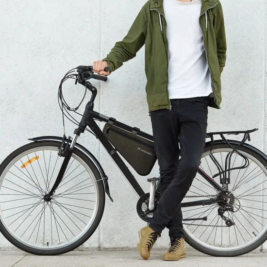 WOZINSKY Torba rowerowa na ramę roweru 5 l szara