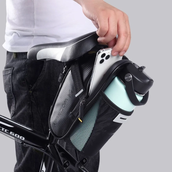 WOZINSKY Torba rowerowa pod siodełko 1.5 l czarny