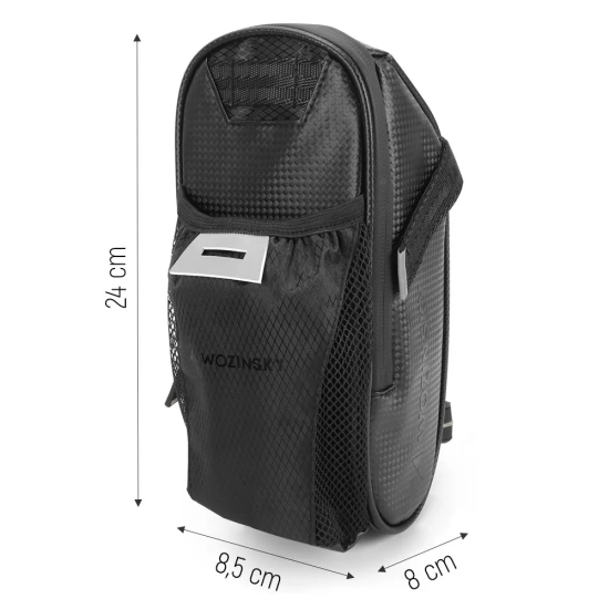 WOZINSKY Torba rowerowa pod siodełko 1.5 l czarny