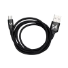 WOZINSKY Mocny kabel przewód w oplocie USB microUSB 2.4A 1m czarny
