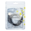 WOZINSKY Mocny kabel przewód w oplocie USB microUSB 2.4A 1m czarny