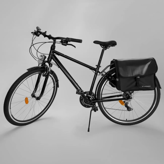 WOZINSKY Sakwa rowerowa na bagażnik podwójna 28 l czarna