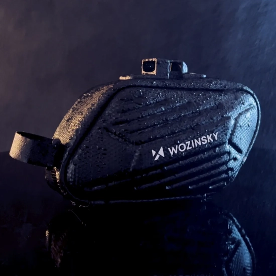 WOZINSKY Torba rowerowa pod siodełko wodoodporna 1.5 l czarna