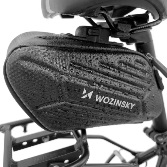 WOZINSKY Torba rowerowa pod siodełko wodoodporna 1.5 l czarna