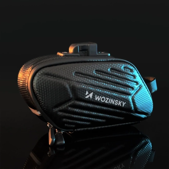 WOZINSKY Torba rowerowa pod siodełko wodoodporna 1.5 l czarna