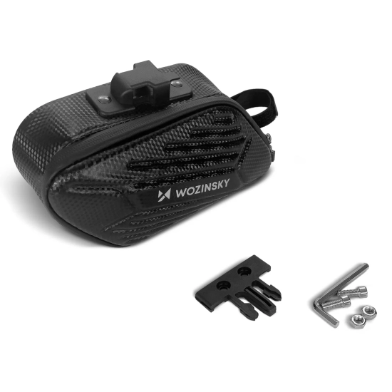 WOZINSKY Torba rowerowa pod siodełko wodoodporna 1.5 l czarna