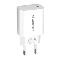 WOZINSKY Ładowarka sieciowa 20W USB-C 100-240V biała