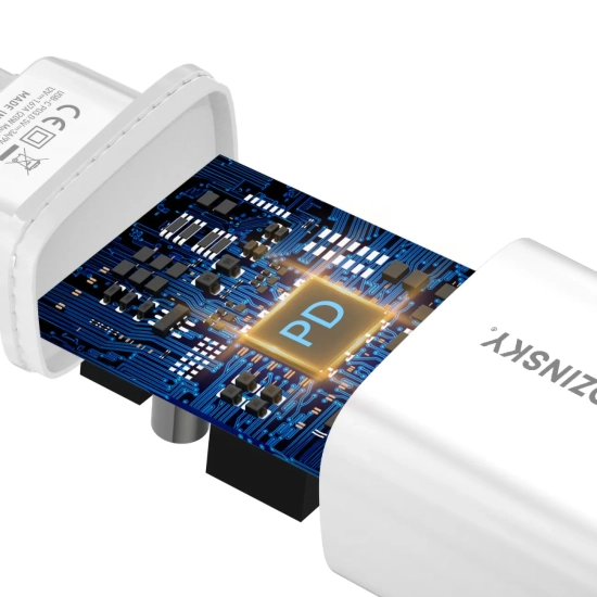 WOZINSKY Ładowarka sieciowa 20W USB-C 100-240V biała
