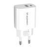 WOZINSKY Ładowarka sieciowa 20W USB-A USB-C 100-240V biała