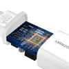 WOZINSKY Ładowarka sieciowa 20W USB-A USB-C 100-240V biała