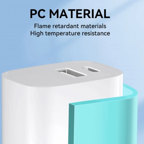 WOZINSKY Ładowarka sieciowa 20W USB-A USB-C 100-240V biała