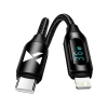 WOZINSKY Kabel przewód do iPhone USB-C - Lightning z wyświetlaczem LED 36W