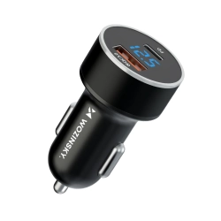 WOZINSKY Ładowarka samochodowa do zapalniczki USB-C USB-A 36W czarna