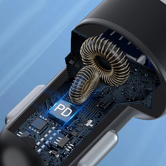 WOZINSKY Ładowarka samochodowa do zapalniczki USB-C USB-A 36W czarna