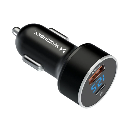 WOZINSKY Ładowarka samochodowa do zapalniczki USB-C USB-A 36W czarna