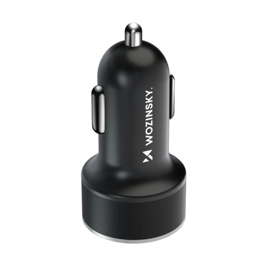 WOZINSKY Ładowarka samochodowa do zapalniczki USB-C USB-A 36W czarna