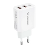 WOZINSKY Ładowarka sieciowa 100-240V 30W USB-C 2x USB-A biała