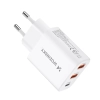 WOZINSKY Ładowarka sieciowa 100-240V 30W USB-C 2x USB-A biała