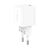 WOZINSKY Ładowarka sieciowa 100-240V PD USB-C 20W biała