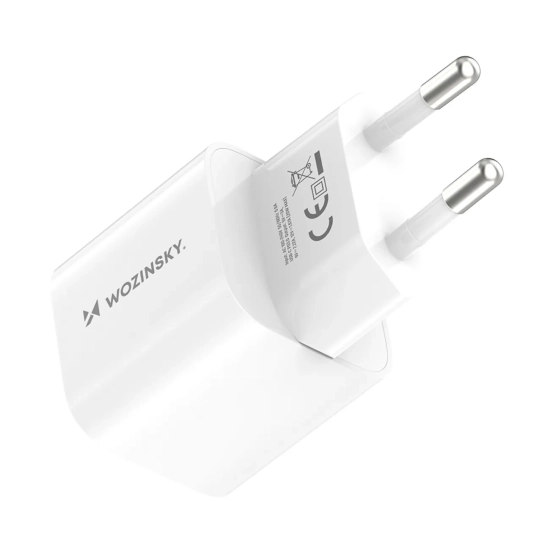 WOZINSKY Ładowarka sieciowa 100-240V PD USB-C 20W biała