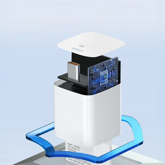 WOZINSKY Ładowarka sieciowa 100-240V PD USB-C 20W biała