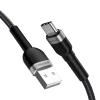 WOZINSKY Kabel przewód w oplocie USB-A - USB-C 2.4A 1m czarny